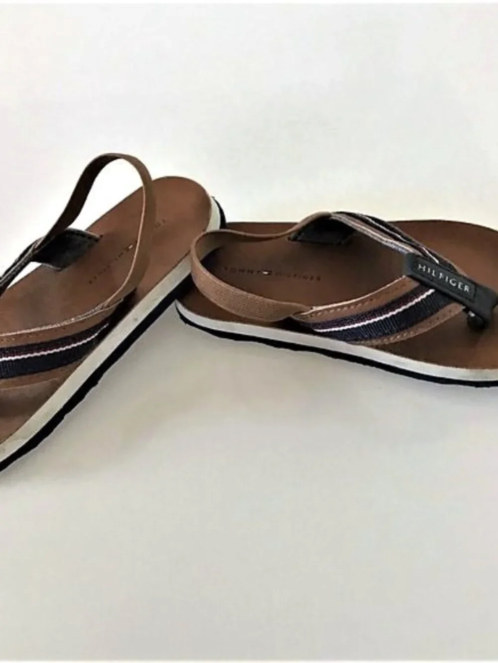 TOMMY HILFIGER TODDLER BOYS LIL DANNY FLIP FLOPS SIZE 7/8